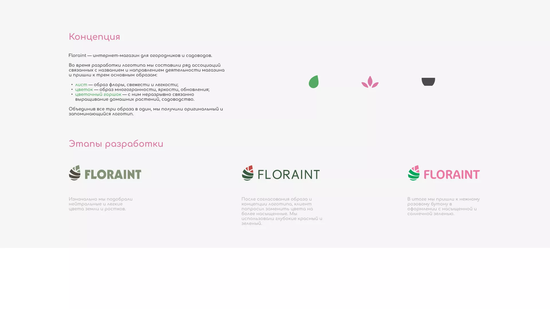 Создание логотипа и интернет-магазина «FLORAINT» в Волосово