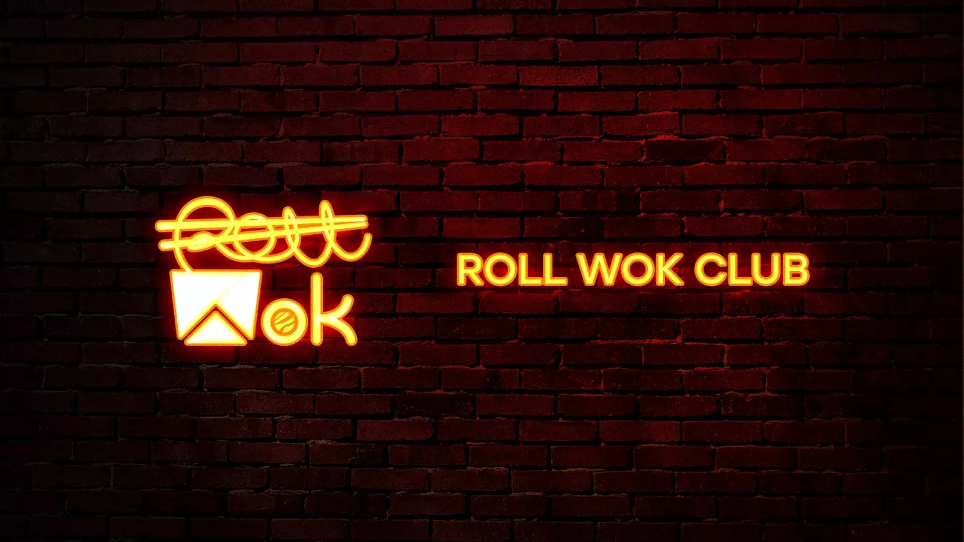Разработка интерьерной вывески суши-бара «Roll Wok Club» в Волосово